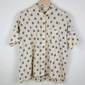 Madewell Top Pattern Medium Collar Button Down